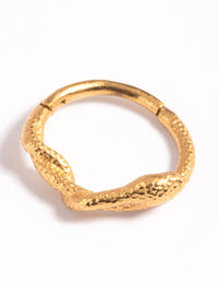 Gold Plated Surgical Steel Snake Clicker Ring - link has visual effect only