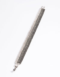 Rhodium Diamante Ombre Bracelet - link has visual effect only