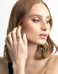Rose Gold Lilac Vine Ring - link has visual effect only