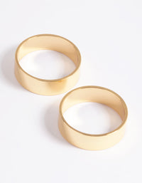 Gold Plated Cigar Band Ring - link has visual effect only