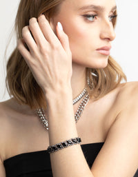 Matte Black Marquise Bracelets - link has visual effect only
