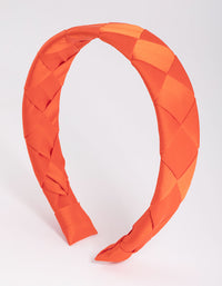 Orange Crossweave Headband - link has visual effect only