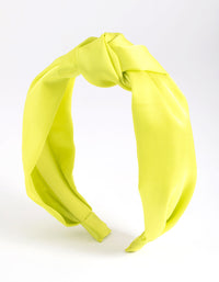 Lime Twist Knot Headband - link has visual effect only