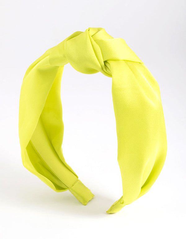 Lime Twist Knot Headband