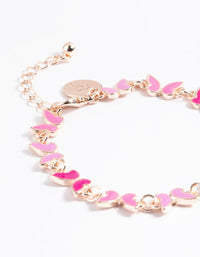 Kids Pink Mini Butterfly Bracelet & Ring Set - link has visual effect only