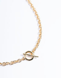 Gold Chunky T&O Necklace - link has visual effect only