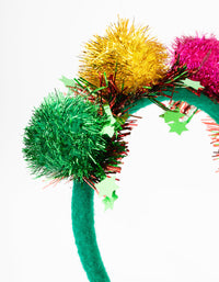 Kids Fabric Glitter Pom-Pom Headband - link has visual effect only