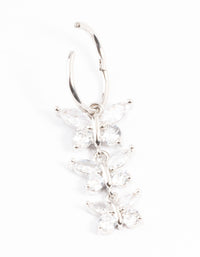 Surgical Steel Cubic Zirconia Three Butterfly Belly Ring - link has visual effect only