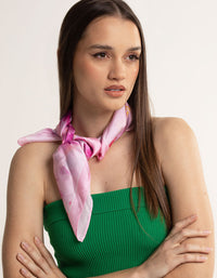 Fabric Pink Watercolour Print Scarf - link has visual effect only
