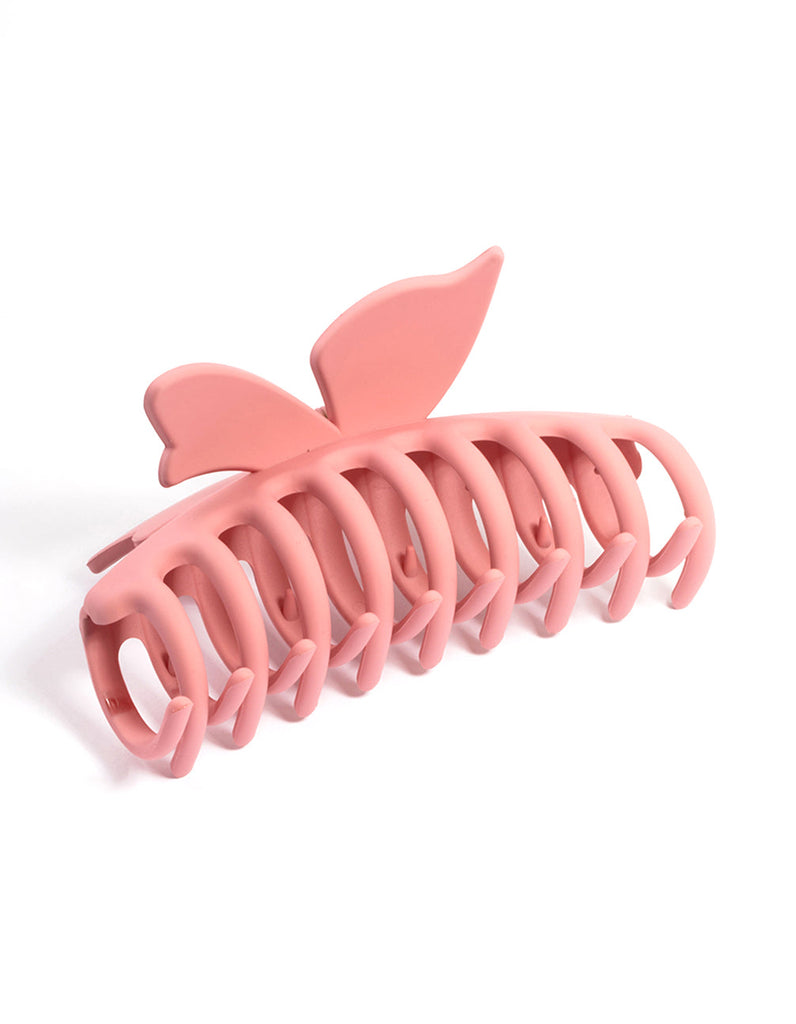 Blush Acrylic Butterfly Claw Clip