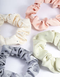 Fabric Mixed Scrunchie 4-Pack - link has visual effect only
