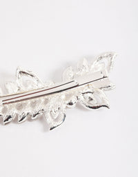 Silver Diamante & Pearl Barette Clip - link has visual effect only