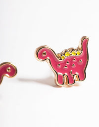 Gold Dinosaur Stud Earrings - link has visual effect only