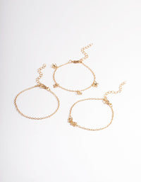 Gold Dainty Garden Bracelet Pack - link has visual effect only