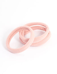 Blush Fabric Hair Tie Pack - link has visual effect only