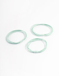Mint Fabric Hair Tie Pack - link has visual effect only