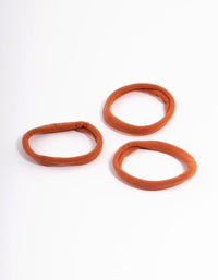 Orange Fabric Hair Tie Pack - link has visual effect only