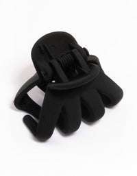 Black Four-Prong Mini Hair Claw Clip - link has visual effect only
