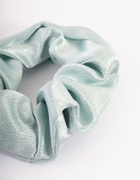 Blue Fabric Satin Scrunchie - link has visual effect only