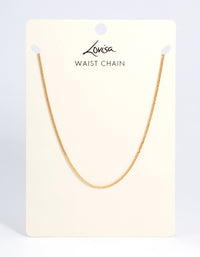 Gold Fine Waist Chain - link has visual effect only