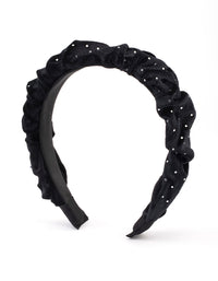 Fabric Velvet Diamante Headband - link has visual effect only