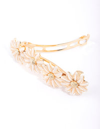 Gold Daisy Flower Clip - link has visual effect only