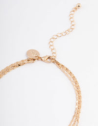 Gold Layered Heart Diamante Anklet - link has visual effect only
