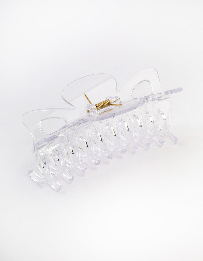 Acrylic Clear Triangle Cut Out Claw Clip