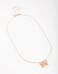 Rose Gold Statement Butterfly Necklace - link has visual effect only