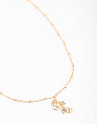 Gold Station Pearl Flower Necklace - link has visual effect only