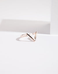 Rose Gold Plain Arrow Ring - link has visual effect only