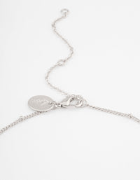 Silver Heart Locket Necklace - link has visual effect only