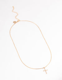 Gold Elegant Cross Necklace - link has visual effect only