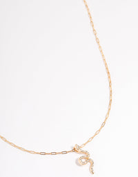 Gold Bling Snake Necklace - link has visual effect only