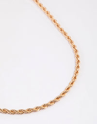 Gold Rope Chain Necklace - link has visual effect only