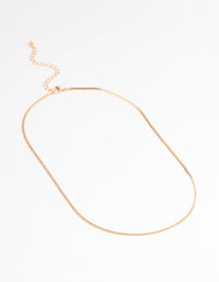 Gold Classic Wheat Chain Necklace - link has visual effect only