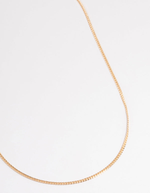 Gold Classic Wheat Chain Necklace