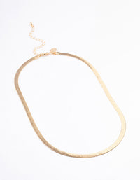 Gold Classic Snake Chain Necklace - link has visual effect only