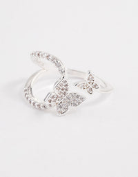 Silver Flying Butterfly Ring - link has visual effect only