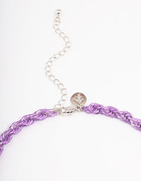 Purple Twist Chain Necklace - link has visual effect only