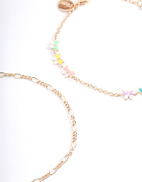 Gold Butterfly Mulit Anklet - link has visual effect only