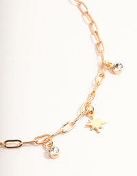 Gold Celestial Diamante Anklet Pack - link has visual effect only