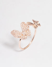 Rose Gold Glam Butterfly Ring - link has visual effect only