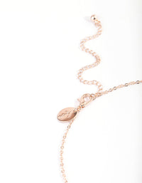 Rose Gold Dainty Butterfly & Diamante Necklace - link has visual effect only