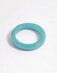 Blue Matte Band Ring - link has visual effect only