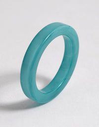Blue Matte Band Ring - link has visual effect only