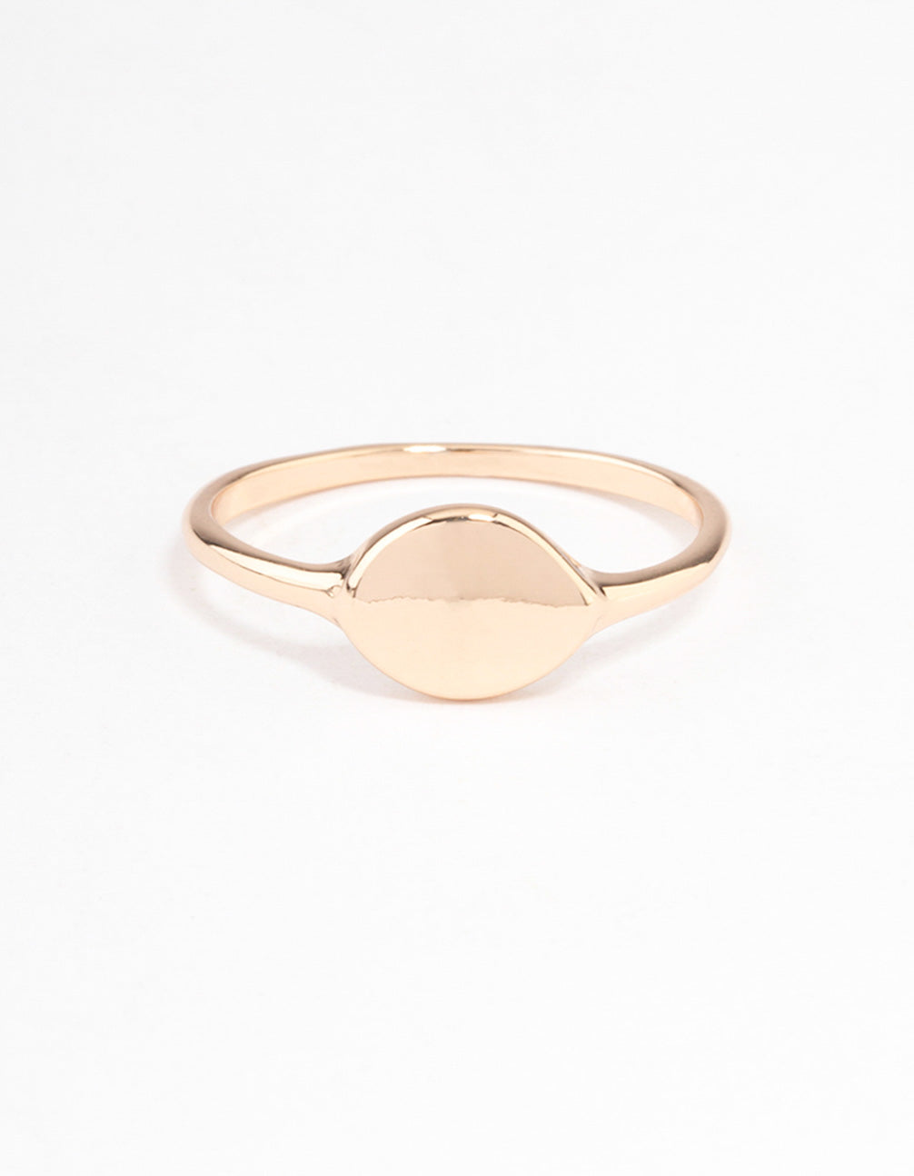 Gold Rounded Metal Ring