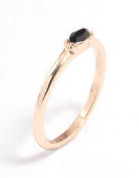 Black Oval Stone Ring - link has visual effect only