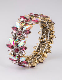 Antique Gold Multi Diamante Bracelet - link has visual effect only