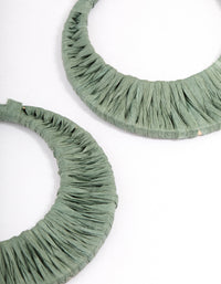 Gold Threaded Wrap Hoop Earrings - link has visual effect only